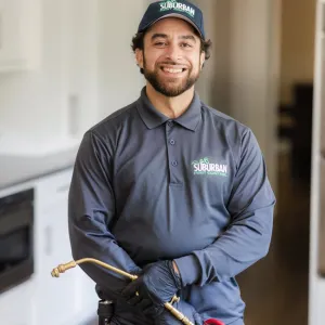 technician smiling at camera