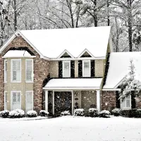 A home in winter