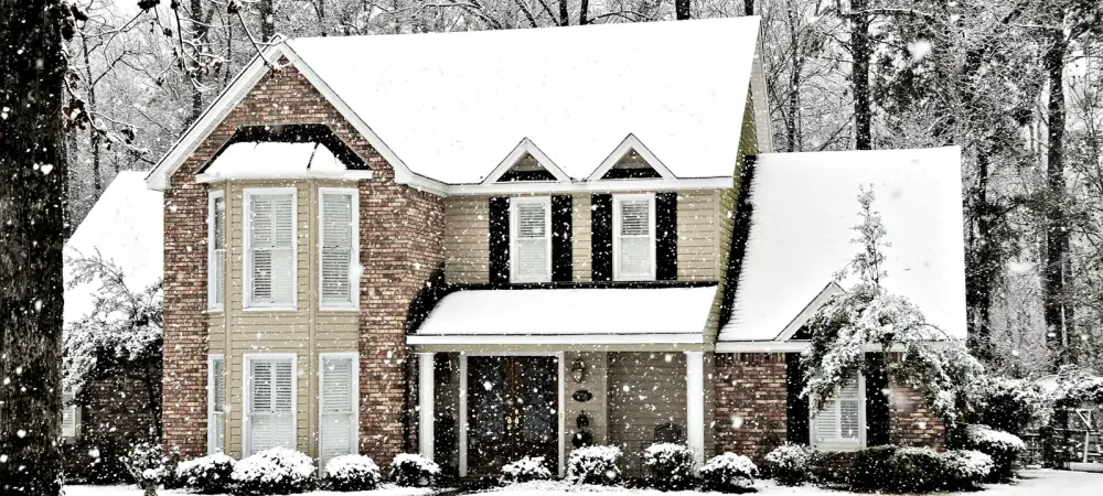 A home in winter