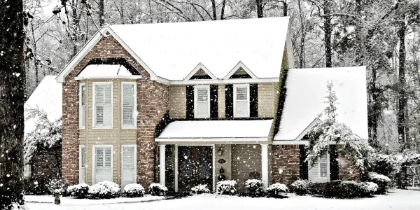 A home in winter